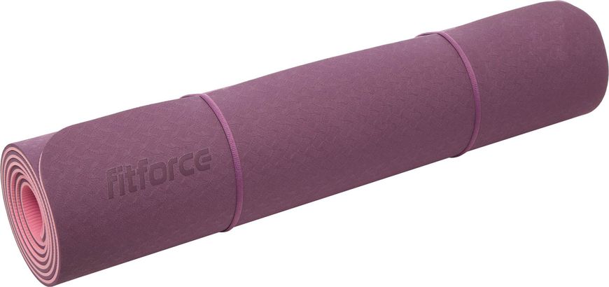 Килимок для йоги та фінтесу YOGA MAT FIT6 (фіолетовий, 6 мм) 2140744340 фото