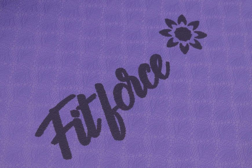 Килимок для йоги та фінтесу YOGA MAT ECO (фіолетовий, 6мм) 1828573974 фото