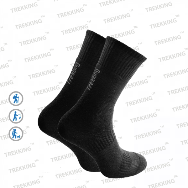 Шкарпетки трекінгові демісезонні,"Middle"чорні (L /44-47) 1944862453 фото