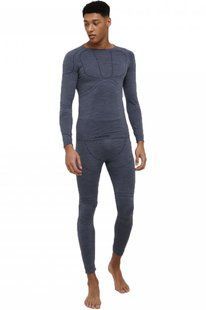 Термобілизна чоловіча Viking Lan Pro (set) 50% merinowool (M, dark grey) 2022410935 фото