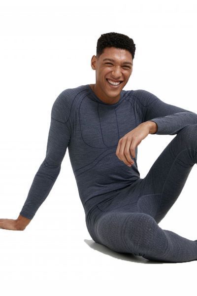 Термобілизна чоловіча Viking Lan Pro (set) 50% merinowool (M, dark grey) 2022410935 фото