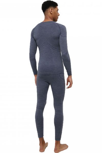 Термобілизна чоловіча Viking Lan Pro (set) 50% merinowool (M, dark grey) 2022410935 фото