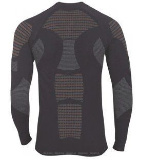 Термофутболка чоловіча Bodydry BIONIC Shirt Turtle Neck Long Sleeve (black/khaki, XL) 2889929754 фото