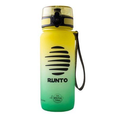 Пляшка спортивна Runto SPACE (зелено-жовта, 650мл) 1818606816 фото