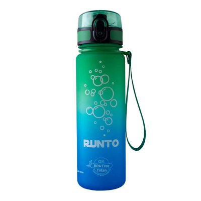 Пляшка спортивна Runto SPACE (блакитно-зелена, 500 мл) 1818606820 фото