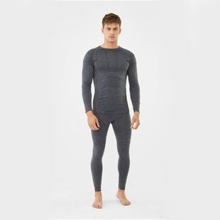 Термобілизна чоловіча Viking Lan Pro (set) 50% merinowool (M, dk grey / lt grey) 2382745228 фото