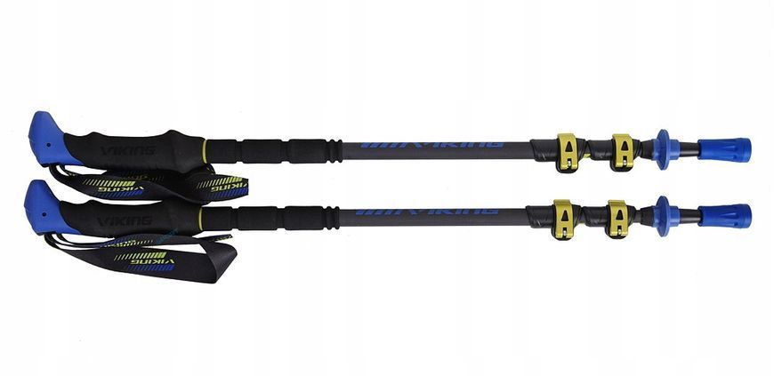 Палиці трекінгові Viking Carbo Lite Trekking (lime/blue) 2382745289 фото