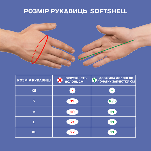 Рукавиці Fram Softshell Чорний (S) 436 фото