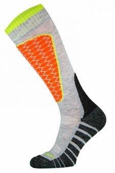 Шкарпетки гірськолижні Comodo Ski Socks Performance(SKI1) (grey-orange, 35-38) SKI1 фото