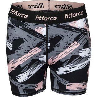 Шорти для фітнесу Fitforce SOLTE сіро-рожеві (M) 101302 фото